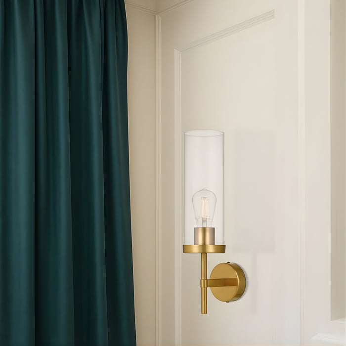 Wall Telbix Garot Wall Light Antique Gold Clear  GAROTWB-AGCL - The Blue Space