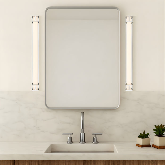 Bathroom Telbix Gilson 60 Vanity Wall Light Chrome  GILSONWB60-CH3C - The Blue Space