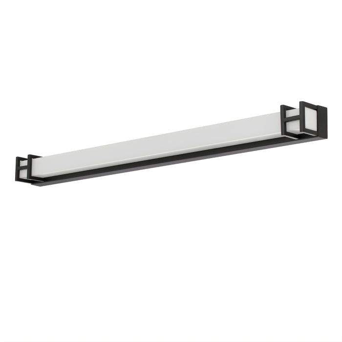 Off Telbix Gilson 80 Vanity Wall Light Black  GILSONWB80-BK3C - The Blue Space