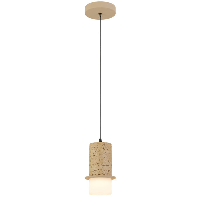 Single Telbix Kolisa 1 Pendant Light Beige KOLISAPE1-BE - The Blue Space