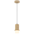 Single Telbix Kolisa 1 Pendant Light Beige KOLISAPE1-BE - The Blue Space