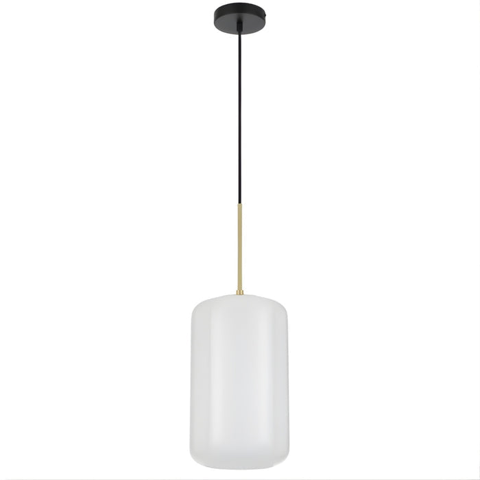 Telbix Korova Medium Pendant Light E27 Opal KOROVAPEM-BRSOP - The Blue Space