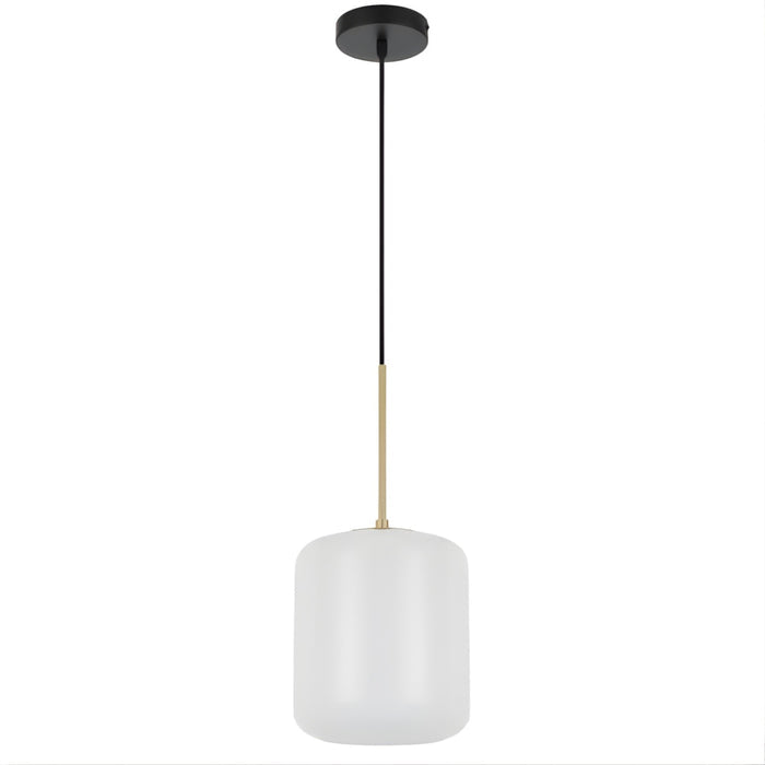 Telbix Korova Small Pendant Light E27 Opal KOROVAPES-BRSOP - The Blue Space