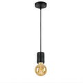 Line Drawing Telbix Lang Cord Set Pendant Light Black LANGCS-BKBK - The Blue Space