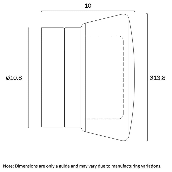 Line Drawing Telbix Lomira Wall Light Black LOMIRAWB-BK - The Blue Space