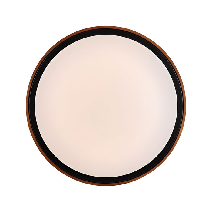 Front Telbix Orlin 12W Led Oyster Walnut ORLINOY30-WD3C - The Blue Space