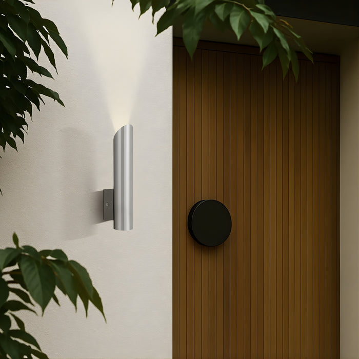 Lifestyle Telbix Penros 1 Wall Light Stainless Steel  PENROSEX1-SS - The Blue Space