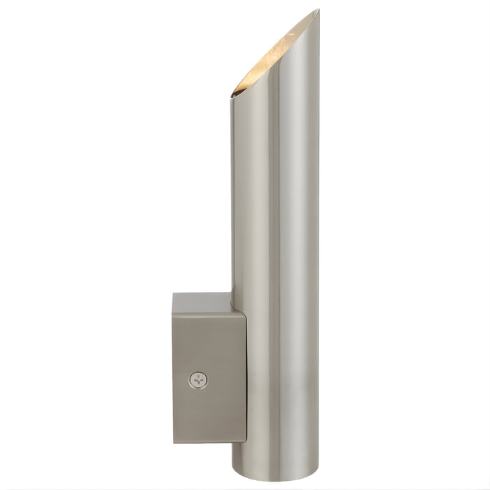 Side View Telbix Penros 1 Wall Light Stainless Steel  PENROSEX1-SS - The Blue Space