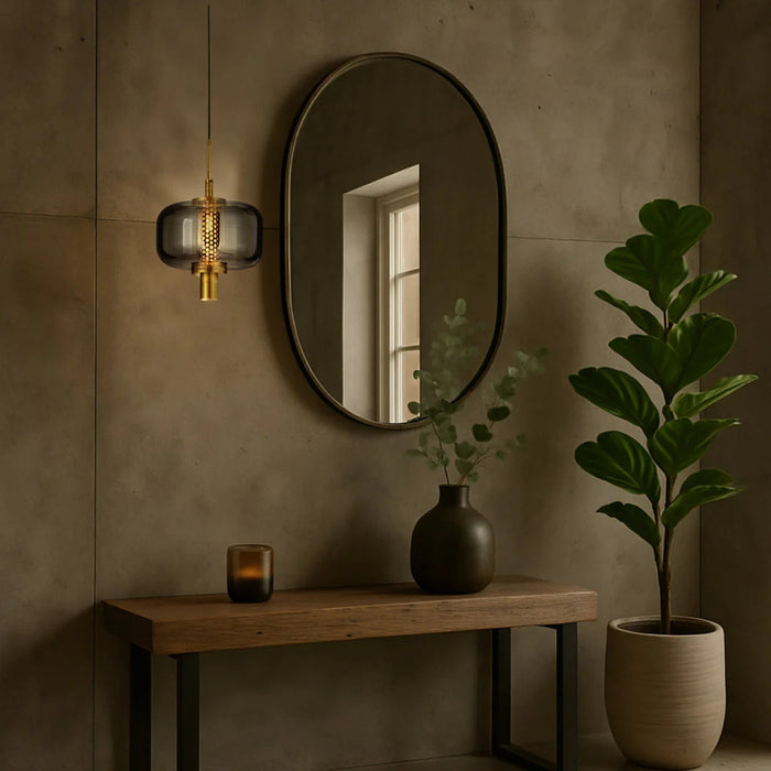 Lifestyle Telbix Volen 1 Pendant Light Black  VOLENPE1-BKSM - The Blue Space
