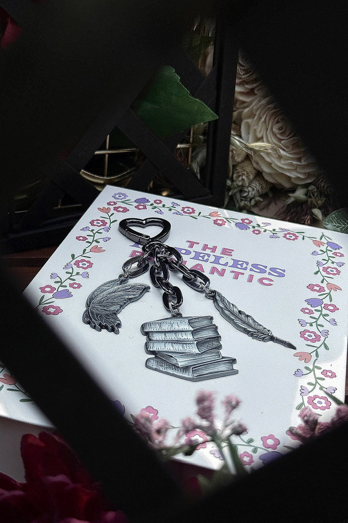 gothic library keychain