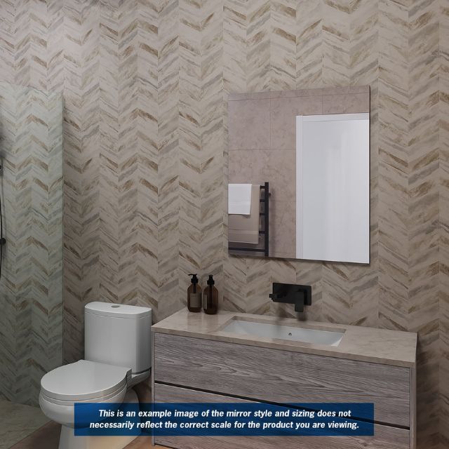 Lifestyle Thermogroup Rectangle Polished Edge Mirror 900x750mm JS9075HN - The Blue Space