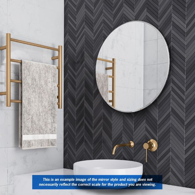 Lifestyle Thermogroup Round 18mm Bevel Edge Mirror 600mm KR6060HN - The Blue Space