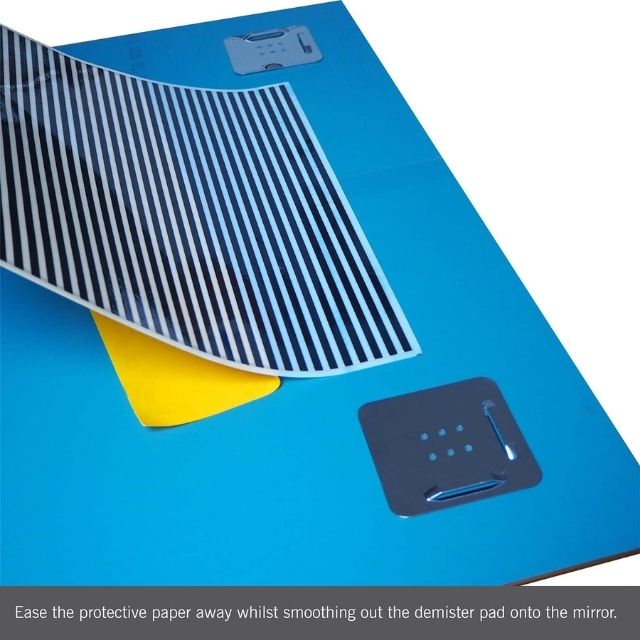 Usage 1 Thermogroup Thermomirror Demister Pad 580x680mm TM5868 - The Blue Space