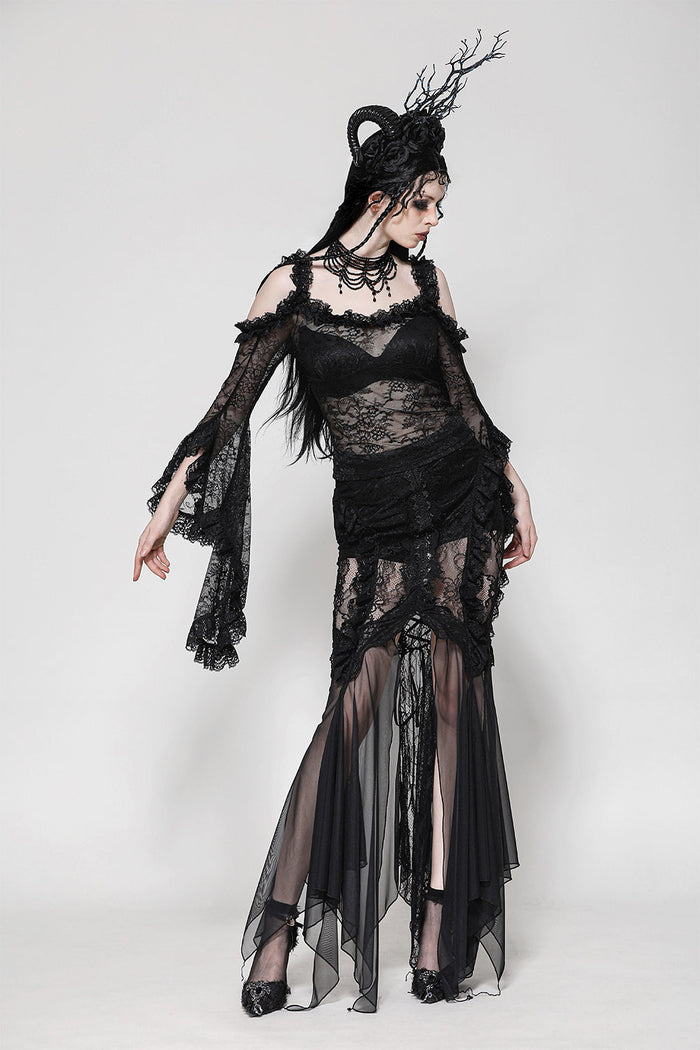witchy lace gothic top by dark in love