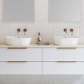 Timberline Giana 490mm x 360mm Oval Above Counter Basin - White Gloss