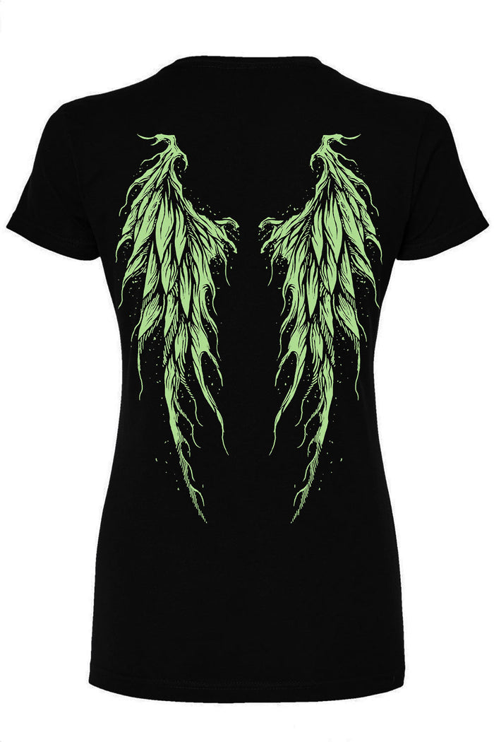 Tinker hell tinkerbell pixie wings graphic printed tshirt back