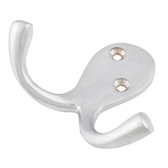 Tradco Double Robe Hooks Satin Chrome 4043 - The Blue Space