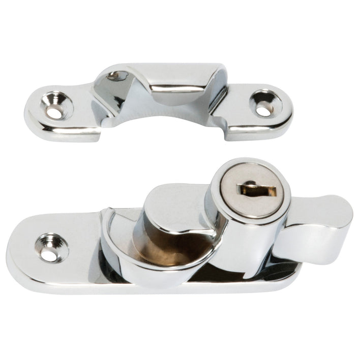 Tradco Key Operated Locking Sash Fastener Chrome Plated 1608 - The Blue Space