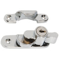 Tradco Key Operated Locking Sash Fastener Satin Chrome 1609 - The Blue Space
