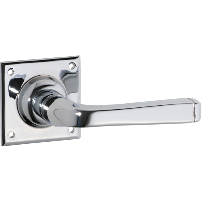 Tradco Menton Lever Square Rose Chrome Plated Sdg 0686 - The Blue Space