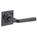 Tradco Menton Lever Square Rose Matte Black 9628 - The Blue Space