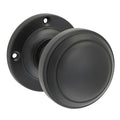 Tradco Milton Knob Round Rose Matte Black 6453 - The Blue Space