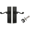 TradCo Milton Lever Long Backplate Passage Set Antique Copper 1014KPASS60 - The Blue Space