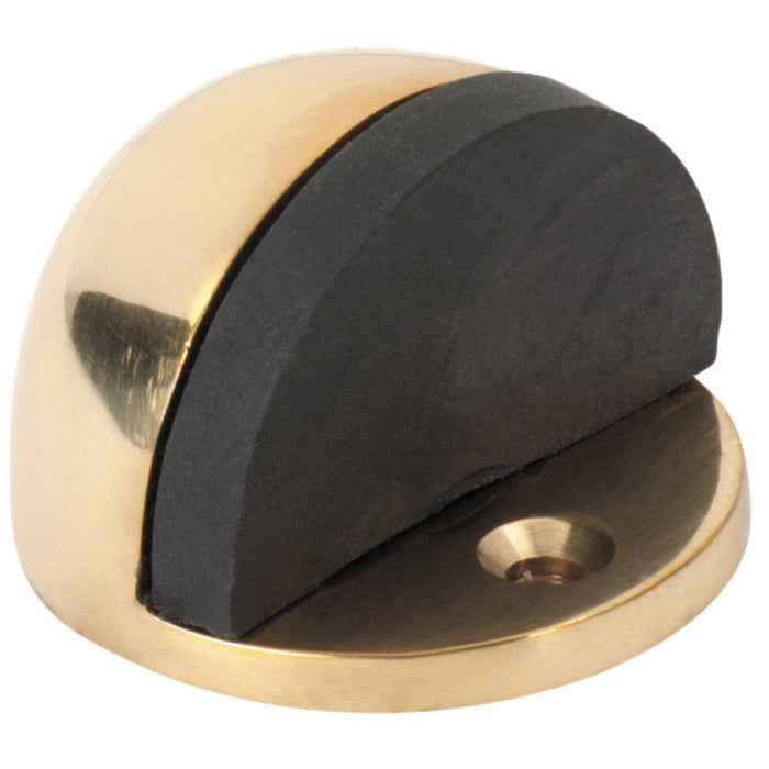 Tradco Oval Door Stop Polished Brass 1512 - The Blue Space