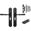 TradCo Reims Lever Long Backplate Entrance Set with High Security Lock Antique Copper 0746KENTREURO57KK - The Blue Space