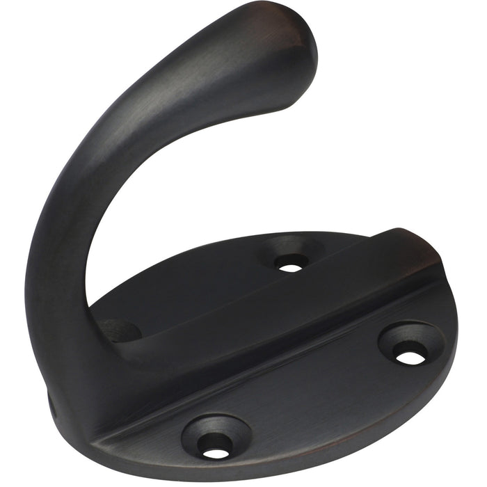 Tradco Single Robe Hooks Oval Backplate Antique Copper 3937 - The Blue Space