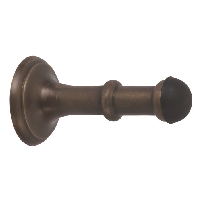 Tradco Small Concealed Fix Door Stop Antique Brass 2351 - The Blue Space