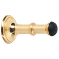 Tradco Small Concealed Fix Door Stop Polished Brass 1514 - The Blue Space