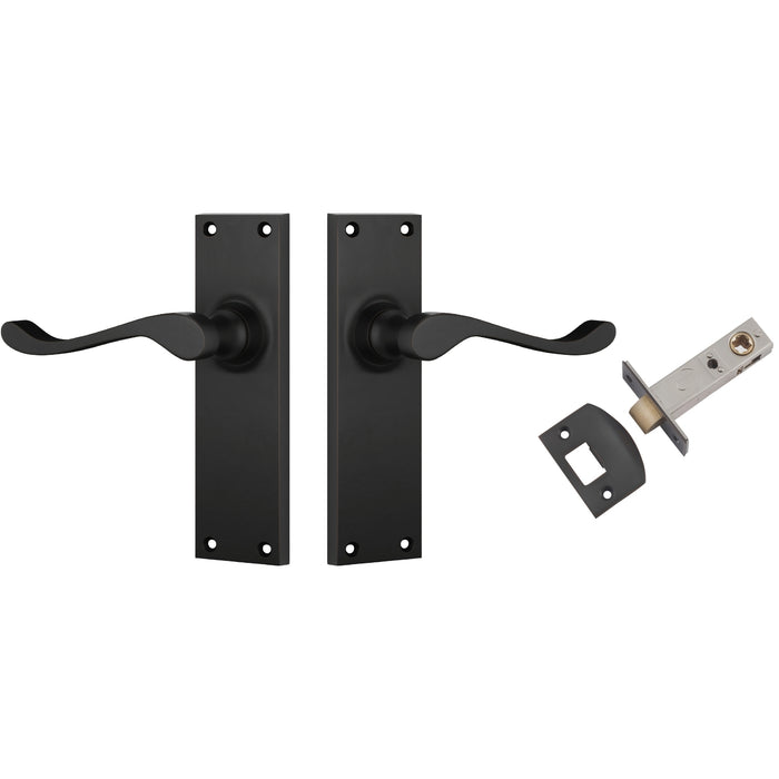 TradCo Victorian Lever Long Backplate Passage Set Antique Copper 0902KPASS60 - The Blue Space