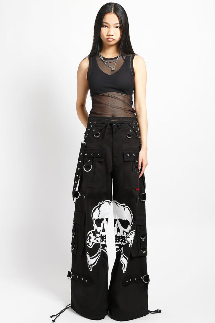 Tripp NYC Mega Skull Pants [BLACK/WHITE]