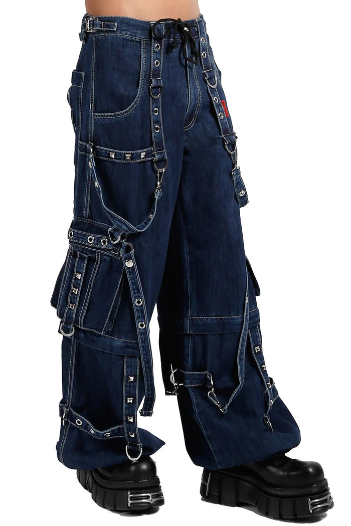 Tripp NYC Strap Zip-Off Pants [BLUE DENIM]