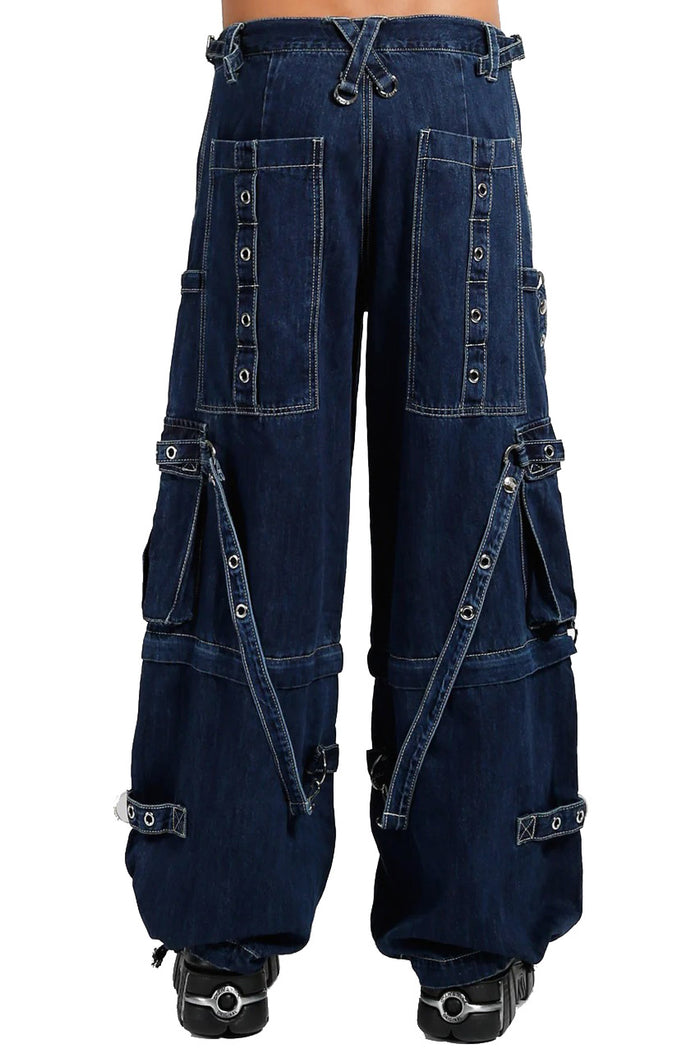 Tripp NYC Strap Zip-Off Pants [BLUE DENIM]