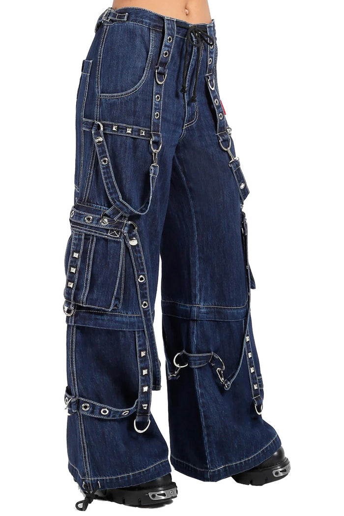 Tripp NYC Strap Zip-Off Pants [BLUE DENIM]