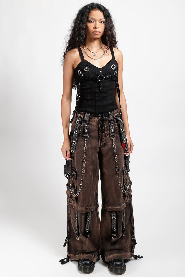 womens grunge goth cargo jeans by tripp