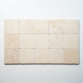 Tumbled Natural Beige Travertine Square Tile 100mm x 100mm
