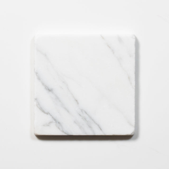 Tumbled Natural Calacatta Gold Marble Square Tile 100mm x 100mm