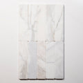 Tumbled Natural Calacatta Gold Marble Subway Tile 50mm x 200mm