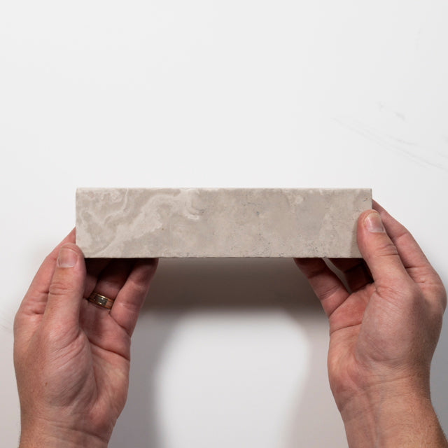 Tumbled Natural Grey Woodstone Subway Tile 50mm x 200mm