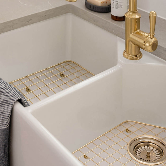 Lifestyle Turner Hastings Chester Stainless Steel Grid 80x50 - LHB - Brushed Brass 4A41312-BB - The Blue Space