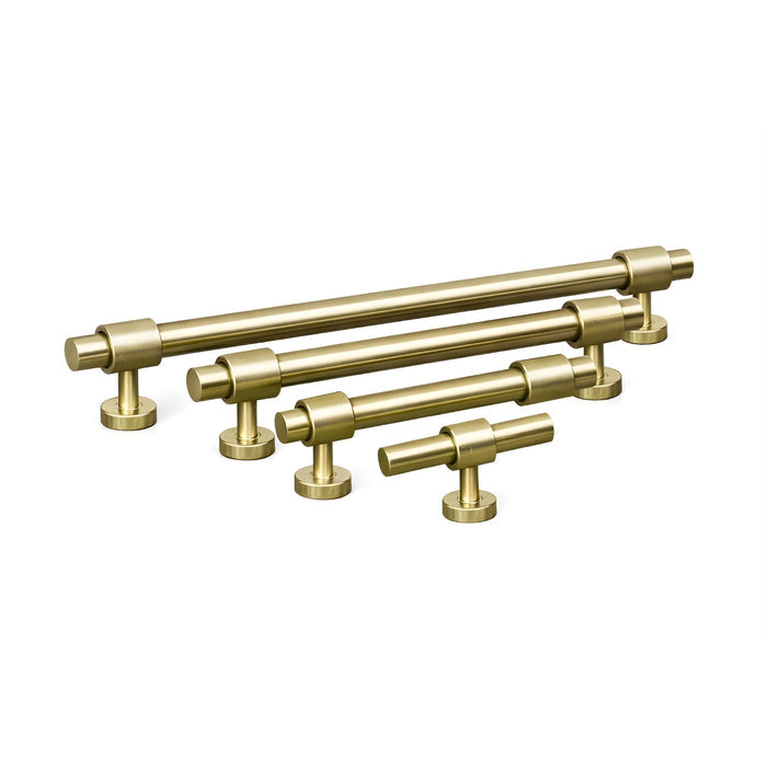 variations Turner Hastings Fanetta 128mm Pull Handle Brushed Nickel FA128CB-BN - The Blue Space