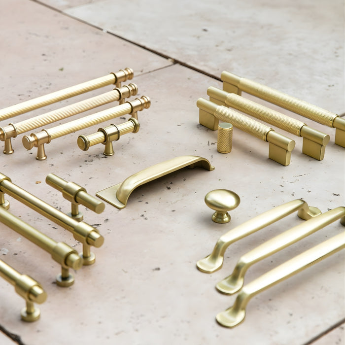 Range Turner Hastings Fanetta 128mm Pull Handle Brushed Nickel FA128CB-BN - The Blue Space