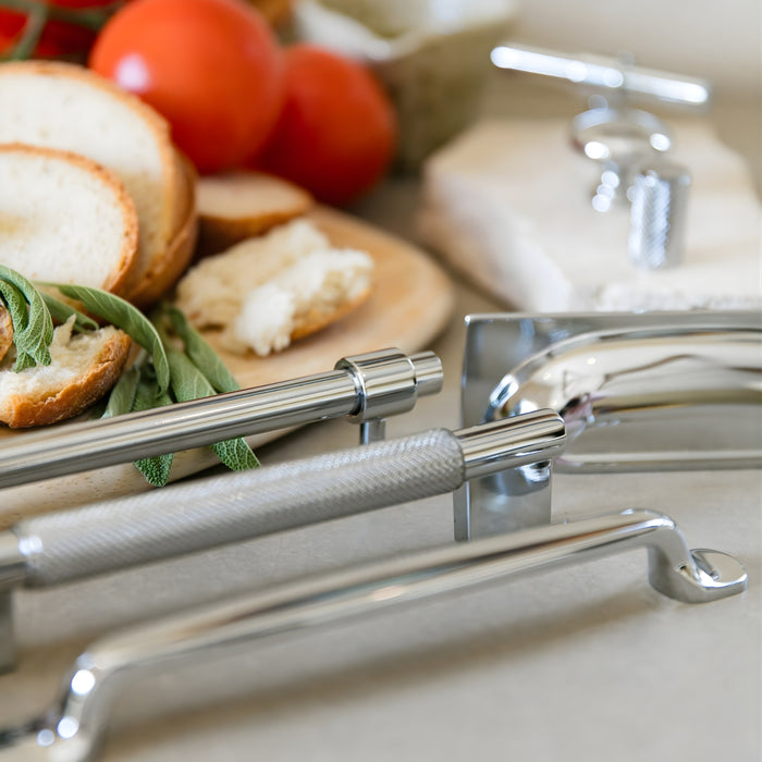 Range Turner Hastings Fanetta 128mm Pull Handle Chrome FA128CB-CH - The Blue Space