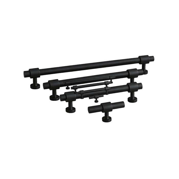Turner Hastings Fanetta 128mm Pull Handle Matte Black FA128CB-MB - The Blue Space