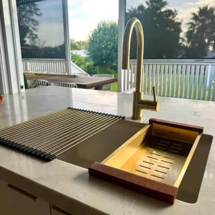 Turner Hastings Sink Colander 43 x 19 - Brushed Brass