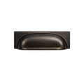 SIngle Turner Hastings Verese 96mm Cup Pull Handle  English Bronze VS96CB-EB - The Blue Space
