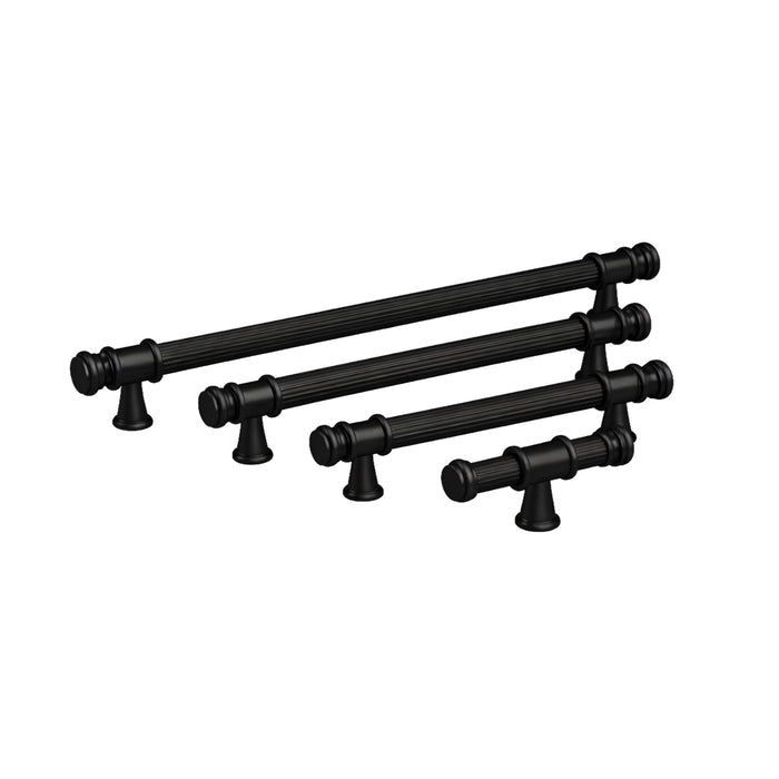 Variations Turner Hastings Verona 224mm Pull Handle Matte Black VE224CB-MB - The Blue Space
